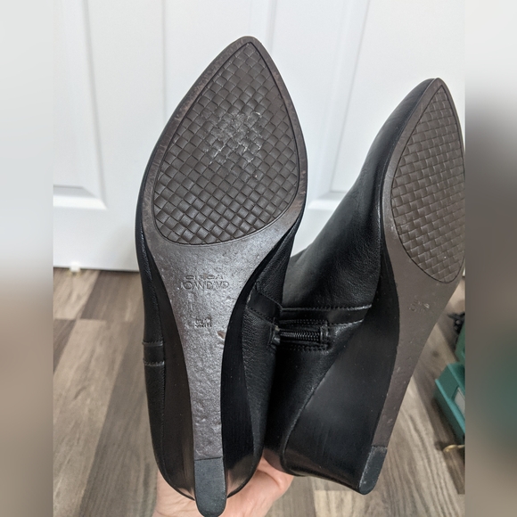 #33.Cirka Joan David Leather Wedge Tall Boots: Size: 9 1/2M. READ - Picture 12 of 17